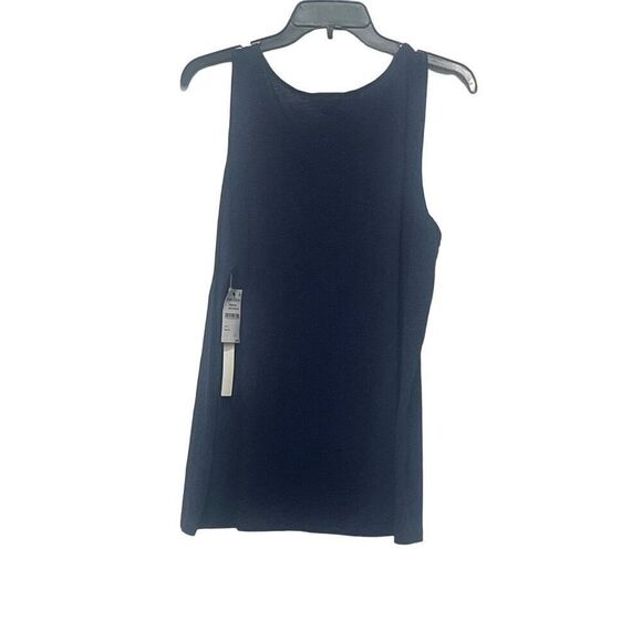 Caslon Flowy Asymmetric Neck Knit Tank In Navy Peacoat, Sz. L - Picture 10 of 13